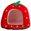 Soft Cute Strawberry Style Pets Dog Cat House